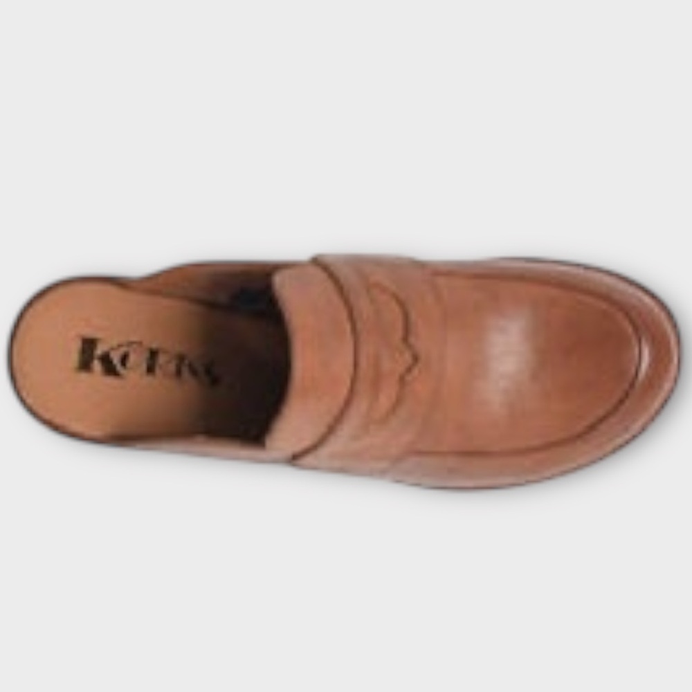 NWOT Korks Stonegate Platform Tan Clogs Sz 11 - Picture 3 of 8